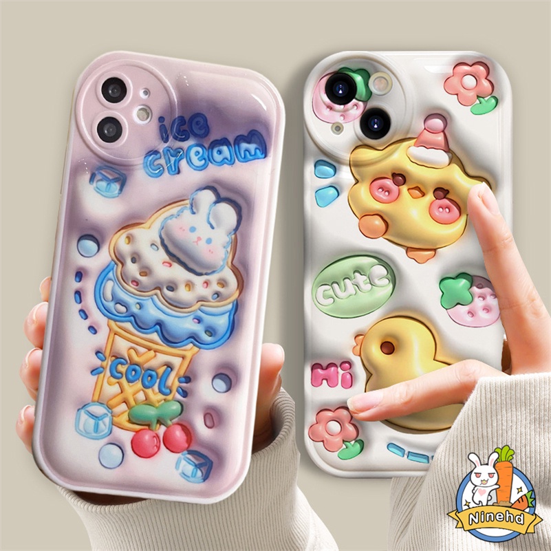 Ốp Điện Thoại Silicon Mềm Hình Vịt 3D Cho Huawei Y9 Prime 2019 Nova 7i Nova 9 7 SE Pro Nova Y90 5T 4e 3i 3e Y7A Y9s P30 Lite Honor 8X
