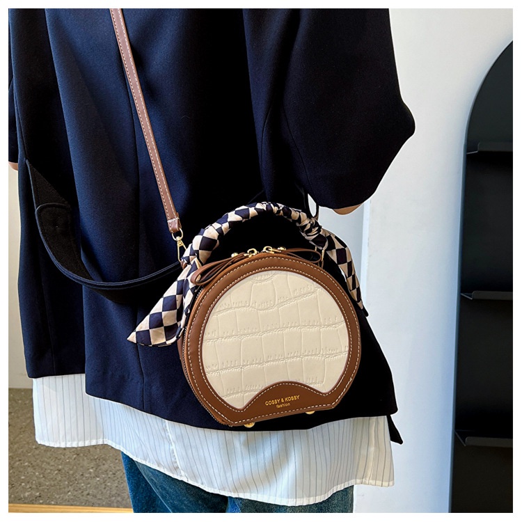 Mischa Túi Xách Đeo Vai Hình Tròn Nhỏ Chất Liệu PU Cao Cấp Phong Cách Phương Tây Dễ Phối Đồ