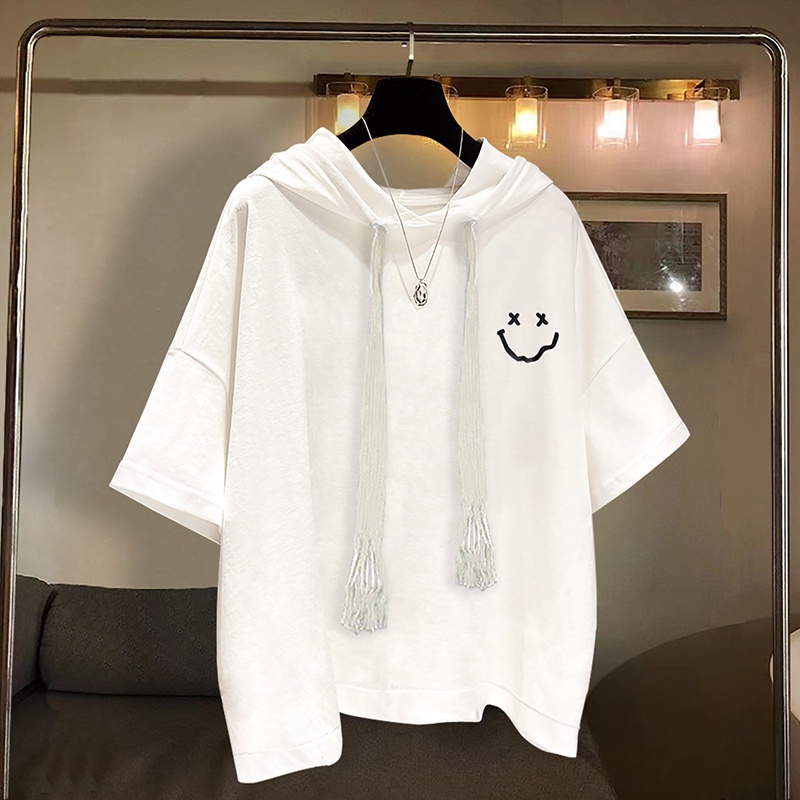 Áo Hoodie Ngắn Tay Thêu Chữ Thời Trang Mùa Hè Dành Cho Nam