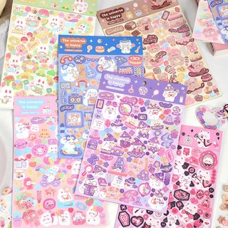 Sticker dán trang trí sổ tay hình động vật dễ thương