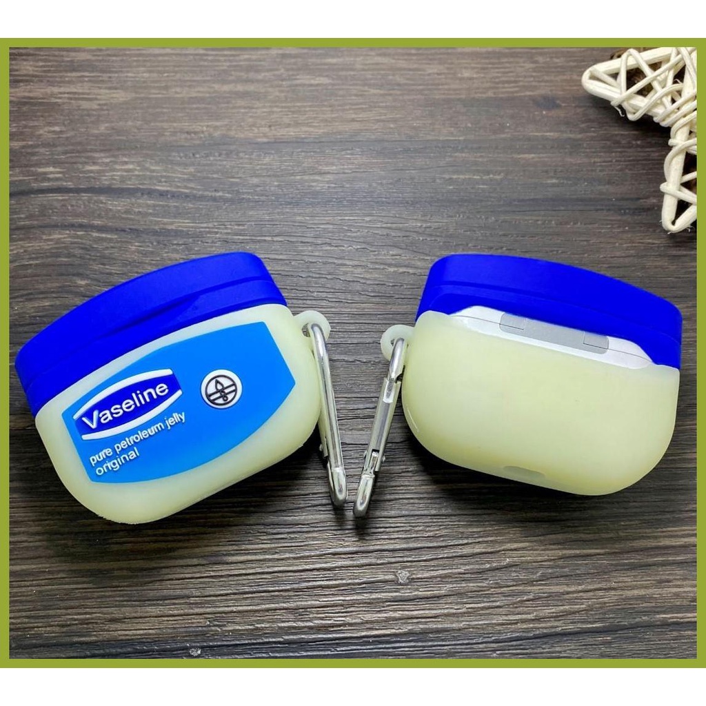 Vỏ Bảo Vệ Hộp Sạc Tai Nghe AirPods Pro1 23 Apple Bluetooth Bằng Silicon Hình Vaseline Sáng Tạo
