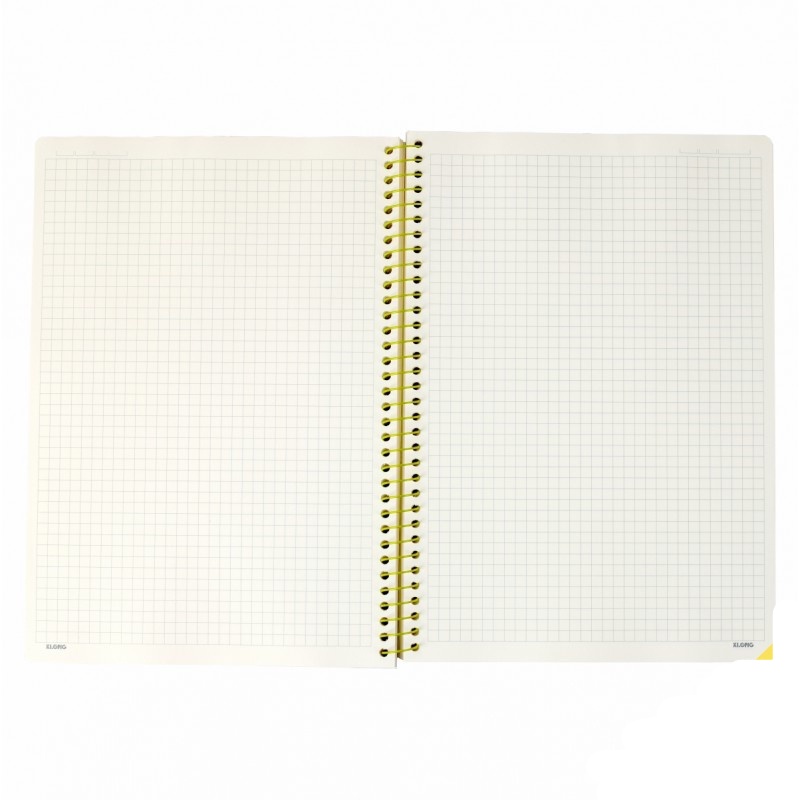 Sổ A4 caro ô vuông to 6x6mm 200 trang KLong lò xo đơn MS 590 VPPKLONG, tập vở bìa dễ thương- BUTDEP.NET