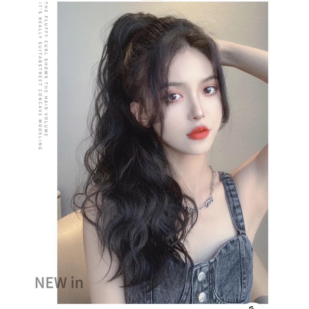 Tóc giả xoăn MISS FANCY thắt bím thời trang dành cho nữ dài 40cm/ 30cm