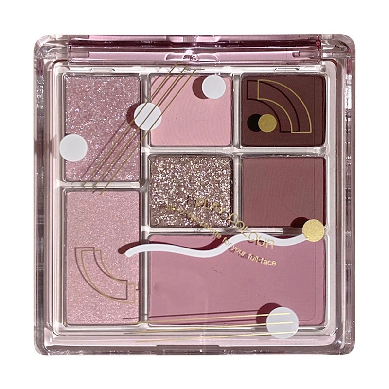 Bảng Phấn Mắt 7 Màu Sắc Ánh Nhũ Lấp Lánh Trang Điểm Đa Năng