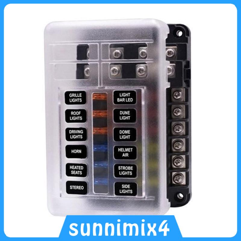 Giá Đỡ Cầu Chì 32V 100A 12 Trong 1 Tự Động Chống Nước Cho Xe Hơi H2Sports