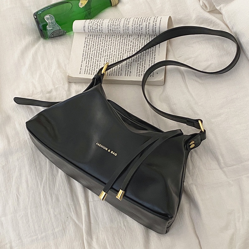 Túi Xách Đeo Vai / Đeo Dưới Cánh Tay Bằng Da PU Sức Chứa Lớn Mẫu Mới 2023 Phong Cách Hàn Quốc Cho Nữ