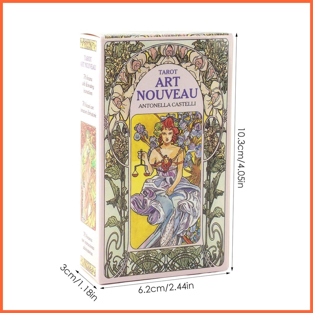 Bộ bài tarot art nouveau tarot phiên bản tiếng anh bộ bài tarot cho người mới bắt đầu chuyên gia bói bài bộ bài chunvn