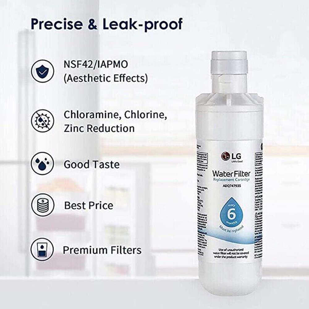 3-PACK LG-LT1000P ADQ747935 Genuine Refrigerator Water Filter Replacement