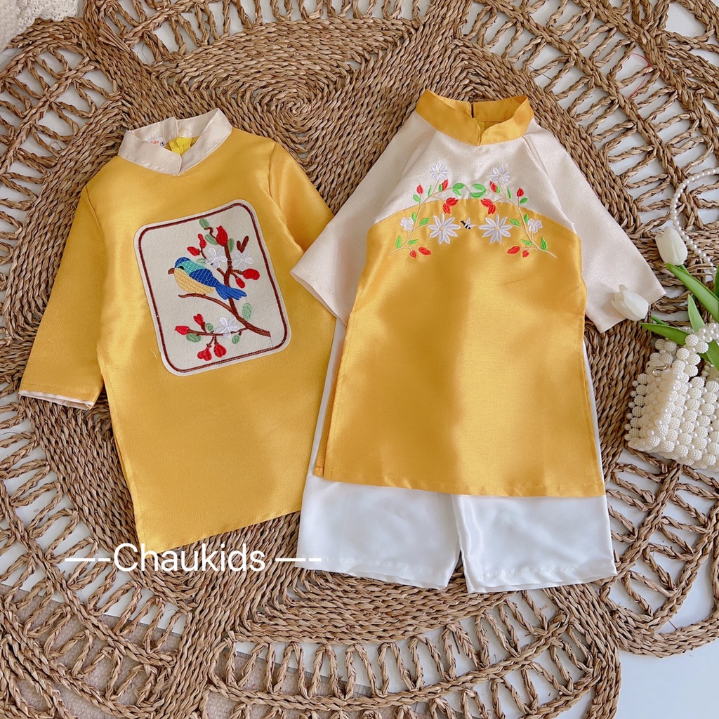 SALE ÁO DÀI CHO BÉ TRAI BÉ GÁI SIZE 10-18KG