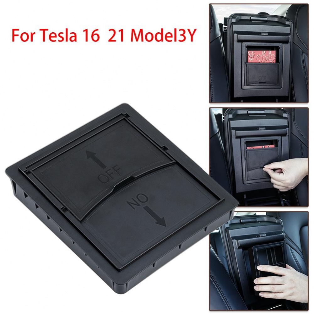 Hộp Đựng Vật Dụng Gắn Bệ Tì Tay Xe Hơi TESLA-Model 3 Phụ Kiện16-21