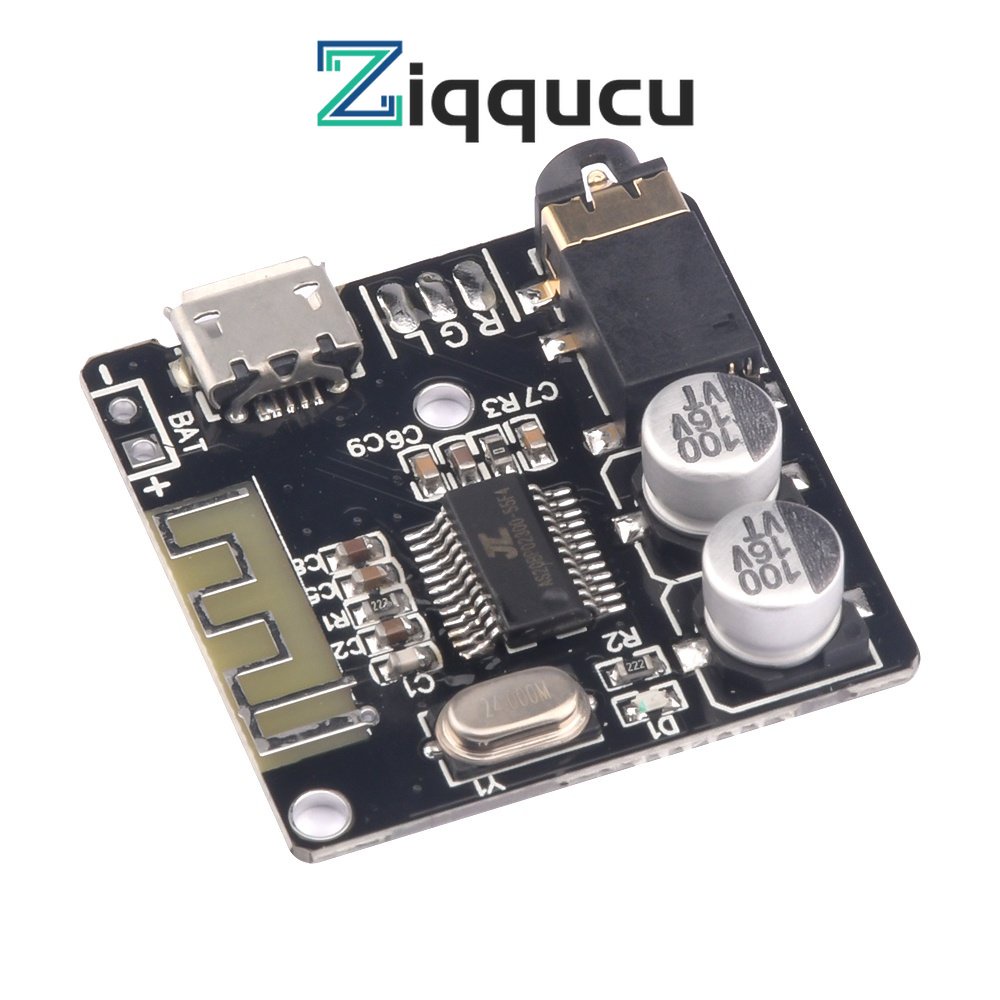 Mạch giải mã khuếch đại âm thanh Ziqqucu VHM-314 Bluetooth 5.0 MP3 chuyên dụng cho loa xe hơi