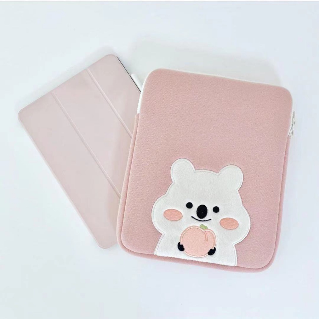 Ốp Máy Tính Bảng Họa Tiết Gấu koala Thêu Phong Cách Hàn Quốc Dễ Thương