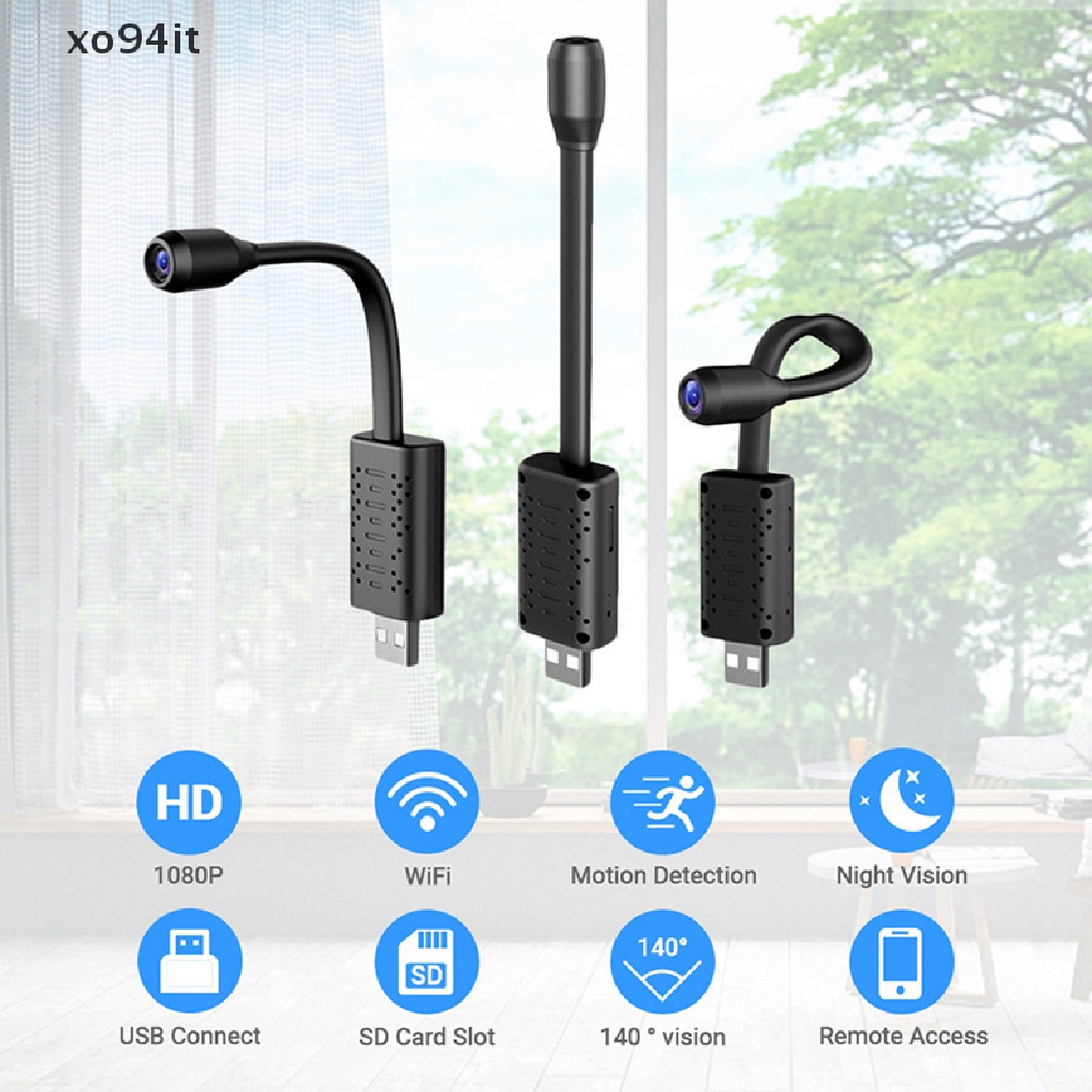 Camera Giám Sát Mini 4K P2P IP / AP Kết Nối Wifi Điều Khiển Từ Xa