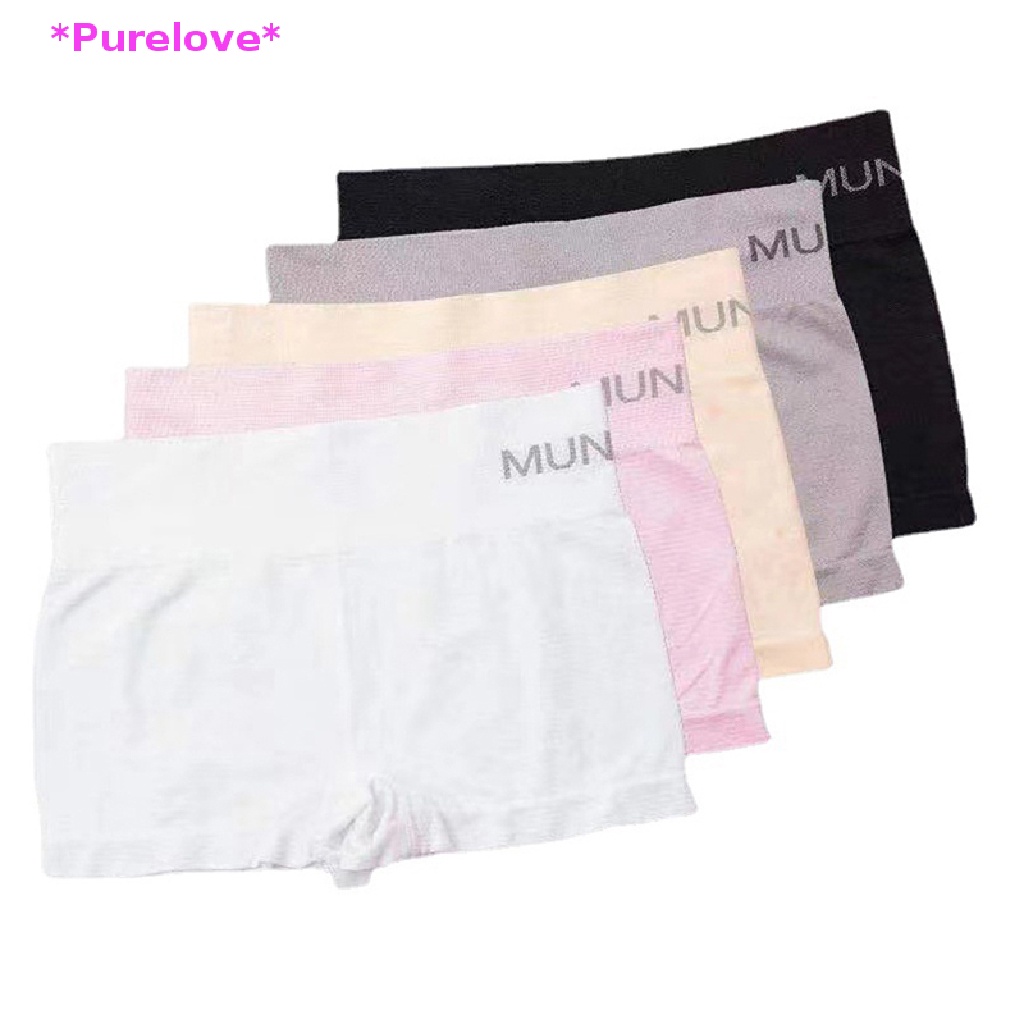 Quần Lót Boxer Cotton Không Đường May Định Hình Cơ Thể An Toàn Cho Nữ Mới