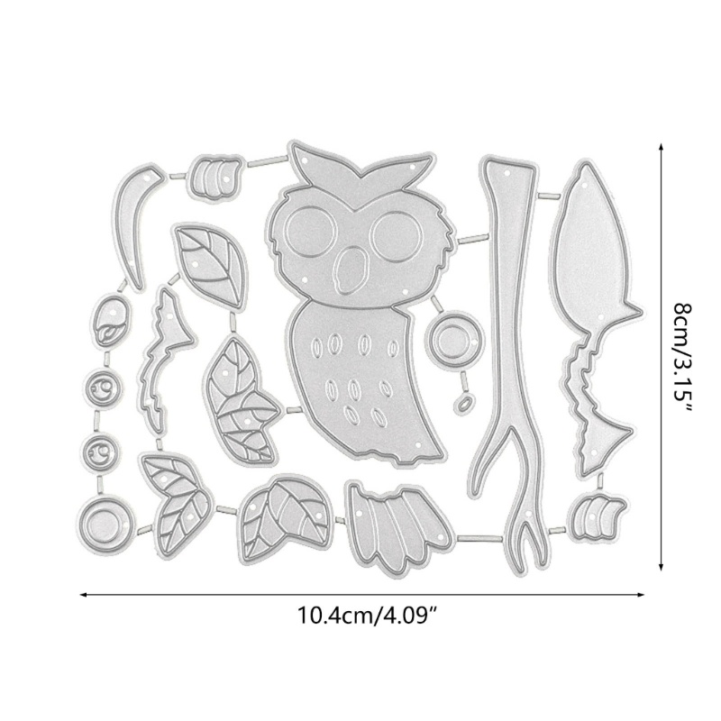 Khuôn Cắt Giấy Thép Carbon Trang Trí Hình Cú Mèo Xinh Xắn