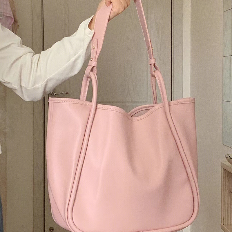 Túi Đeo Vai Bằng Da Mềm Sức Chứa Lớn Dành Cho Nữ