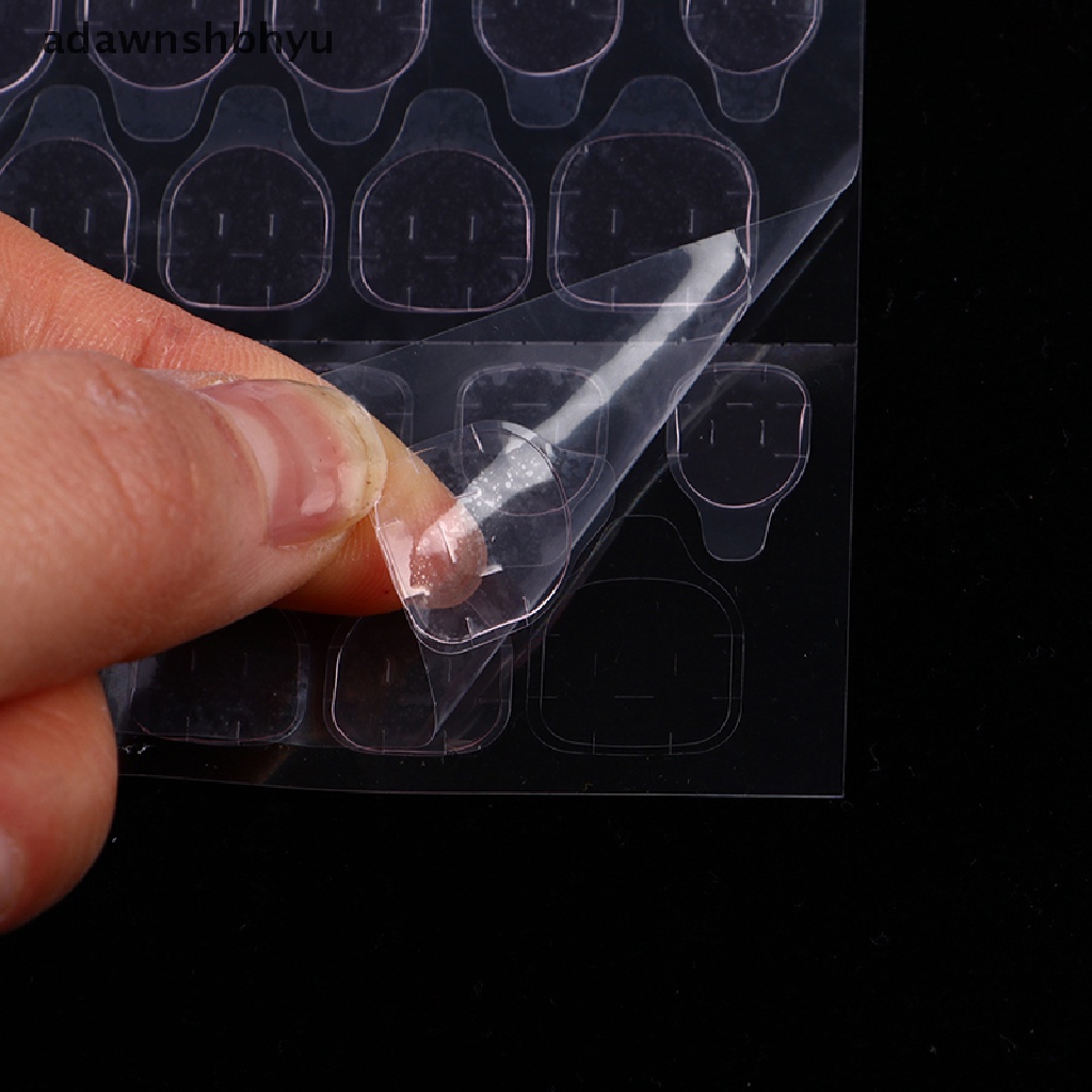 Set 240 / 10 Tấm Băng Keo Hai Mặt Màu Hồng Dùng Để Trang Trí Móng Nghệ Thuật DIY