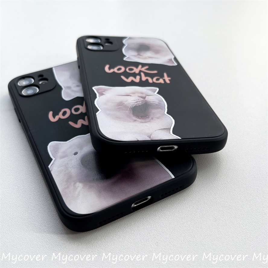 Ốp Điện Thoại Silicon Mềm Hình Mèo Kitty Cho iPhone 14 13 12 11 Pro Max X XR Xs Max 6 7 8 Plus