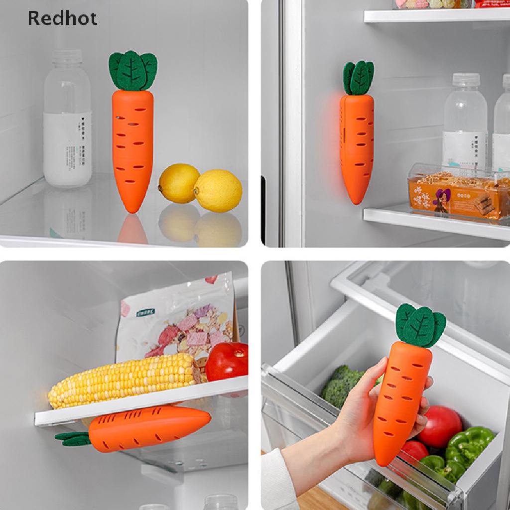 < Redhot > Túi Than Tre Hoạt Tính Khử Mùi Tủ Lạnh Hình Củ Cà Rốt