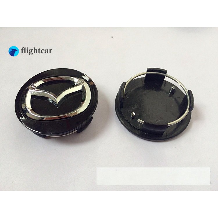 Set 4 Nắp Đậy Trục Bánh Xe Hơi 56MM In Logo Cho Mazda 2  Mazda 3 Mazda 6,CX5, CX7, RX-8,Atenza, MX-5