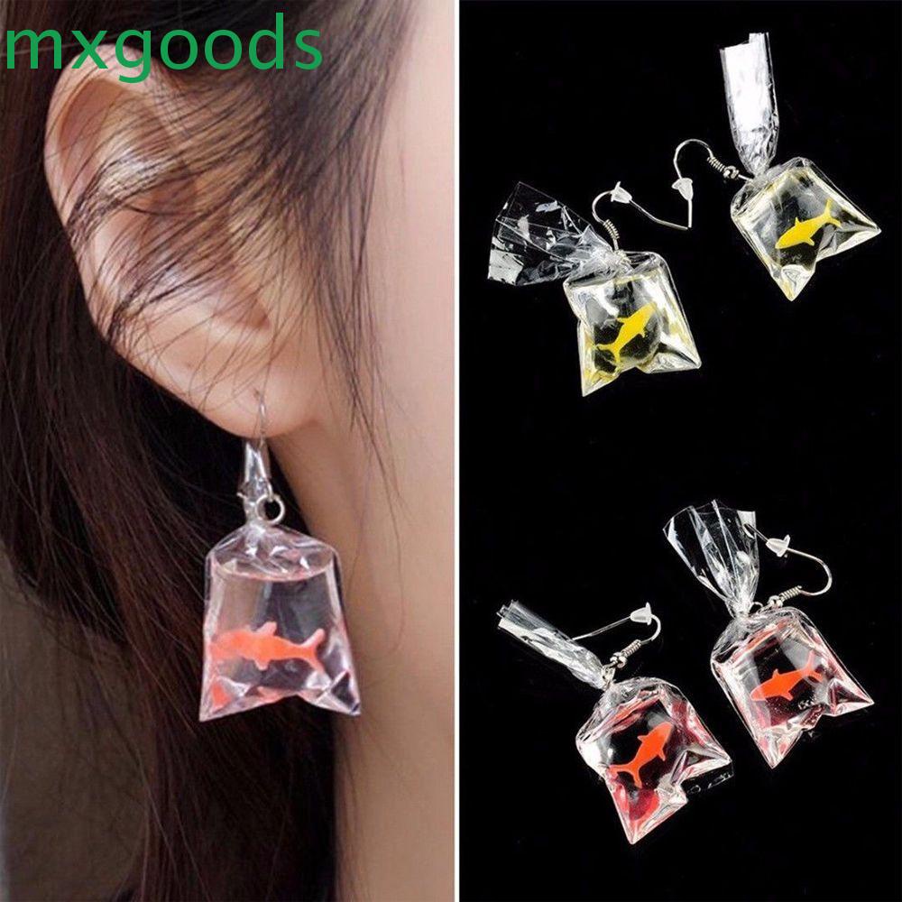 Khuyên tai dáng dài hình túi nước phong cách độc đáo