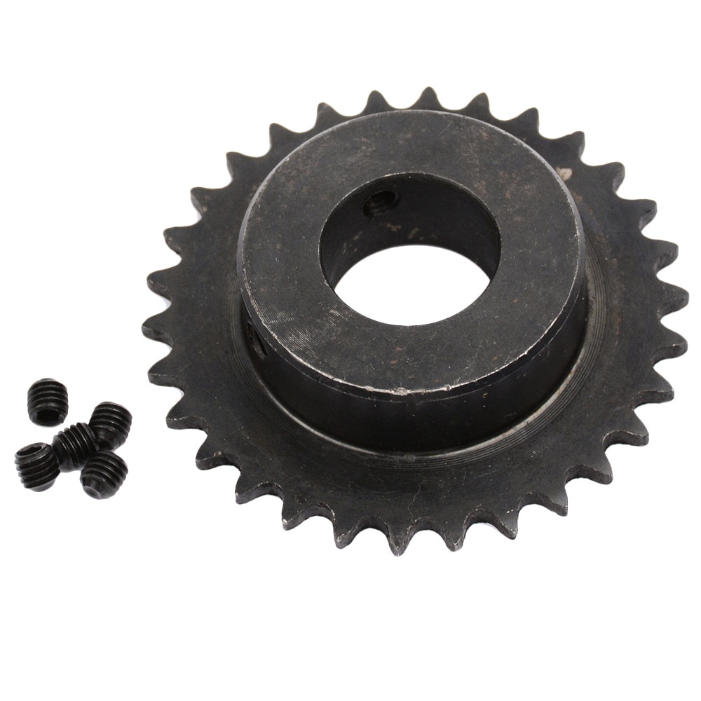 1cái 04C Bánh răng xích 45 # Thép 30 răng Bánh xích công nghiệp với dây trên cùng 6mm 8mm 10mm 12mm 14mm 15mm 16mm 17mm 18mm