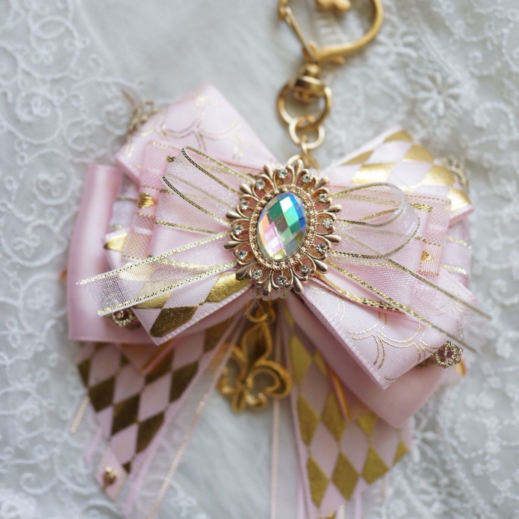 Móc Khóa Hình Nơ Ấn Tượng Phụ kiện túi xách, nơ, mặt dây chuyền, móc khóa