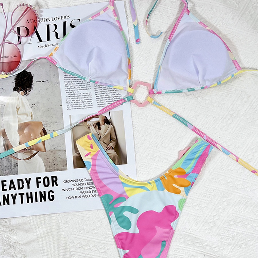 Bộ Đồ Bơi Hai Mảnh In Họa Tiết Quyến Rũ Cho Nữ