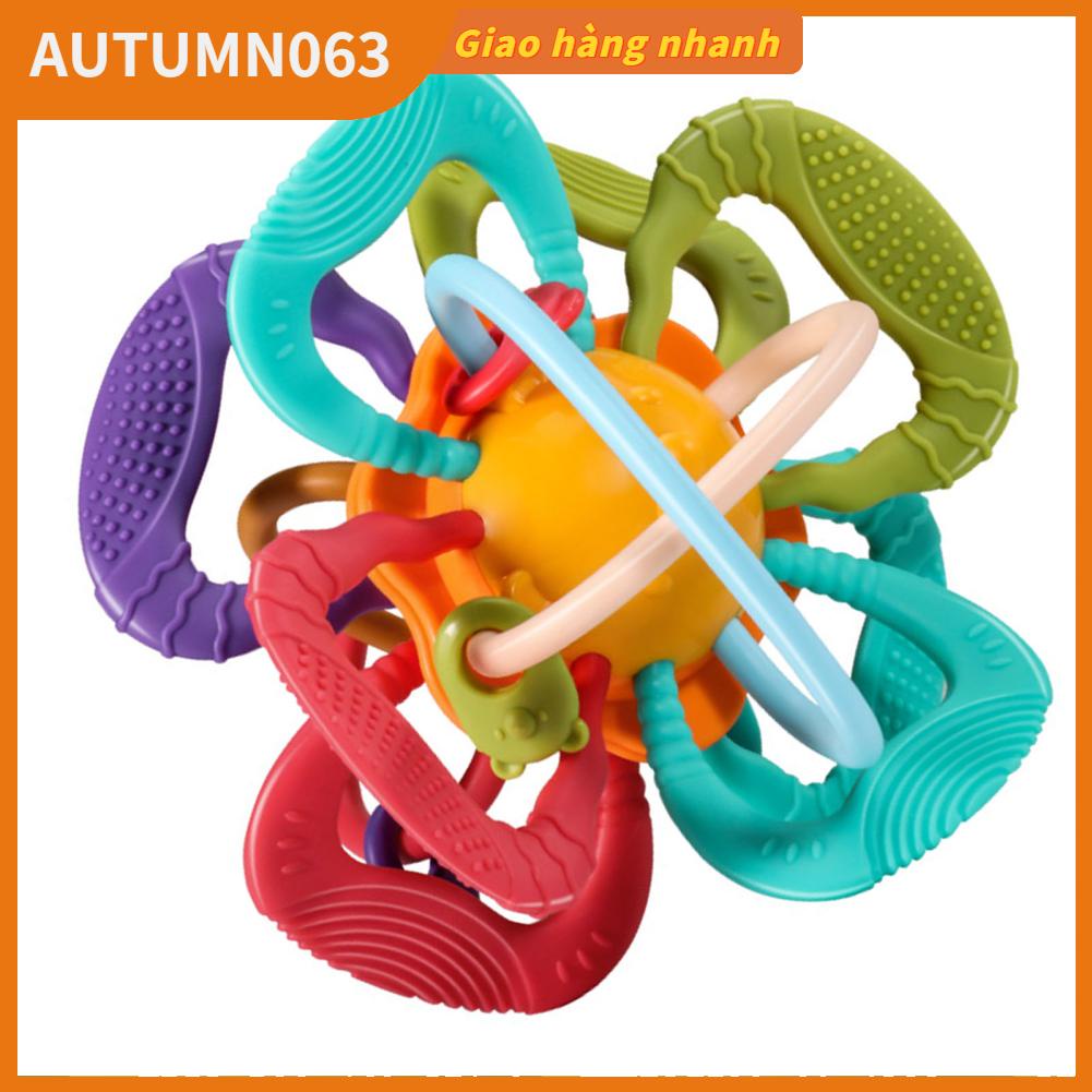 Đồ Chơi Lục Lạc Nhiều Màu Sắc An Toàn Cho Bé Mọc Răng