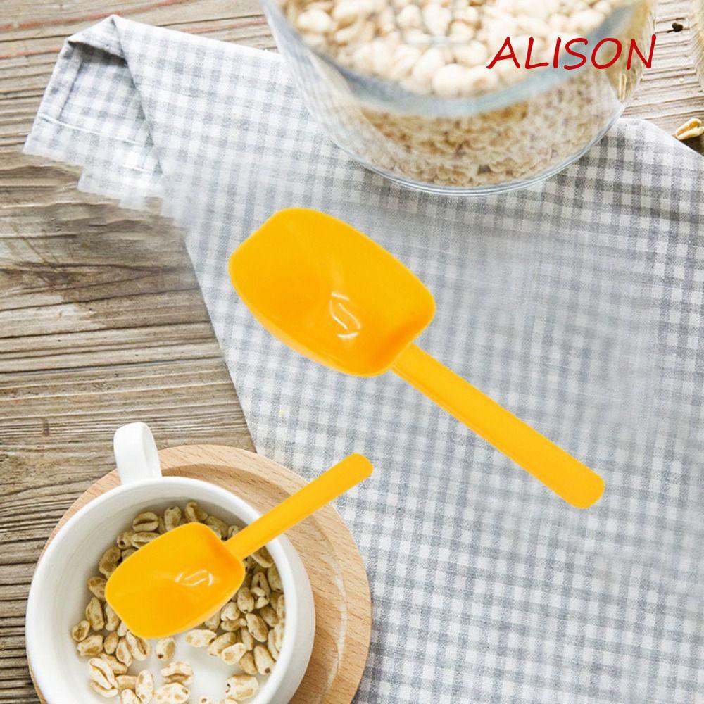 Muỗng Đo Lường Đa Năng Tay Cầm Dài Màu Vàng Bằng Nhựa