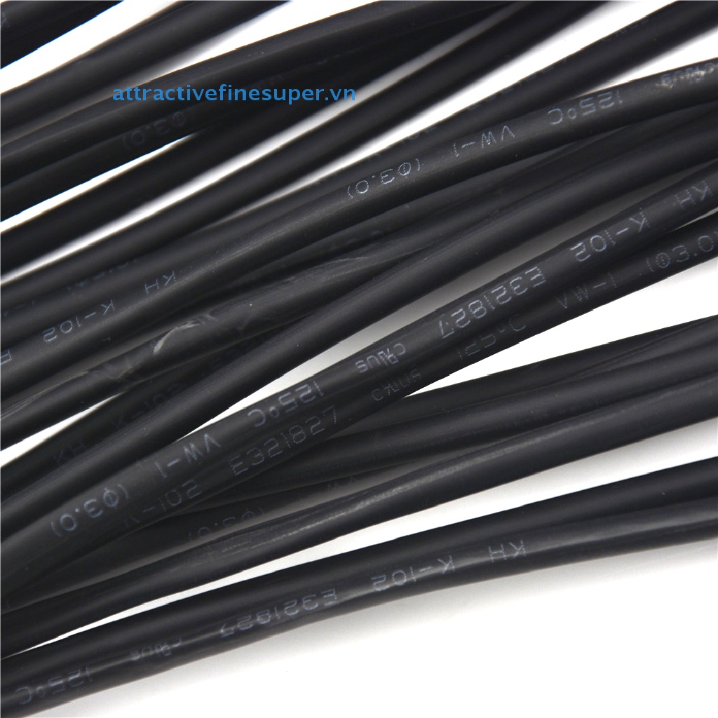 Ống Co Nhiệt Đường Kính 3mm Dài 5M Màu Đen