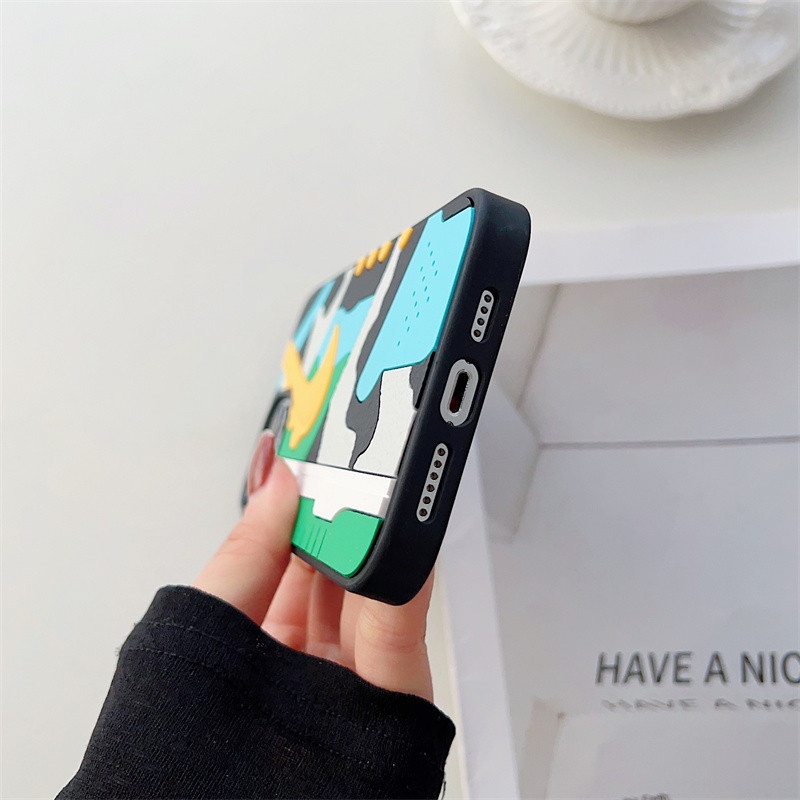Ốp Điện Thoại Silicon Hình Đôi Giày Họa Tiết Rằn Ri 3D Cho iPhone 14 13 12 11 7 8 Plus SE2 14Plus iPhone11