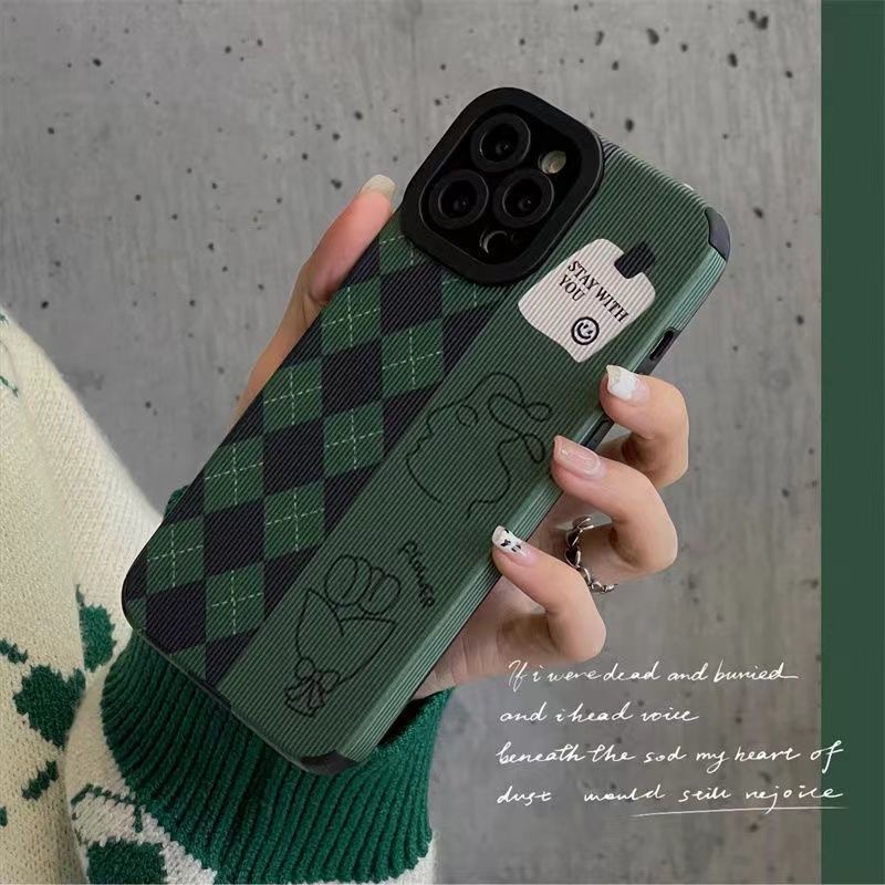 Bao Da Điện Thoại Đính Kim Cương Giả Màu Xanh Lá Âu Mỹ Cho iPhone11 / 12 / 13 pro max