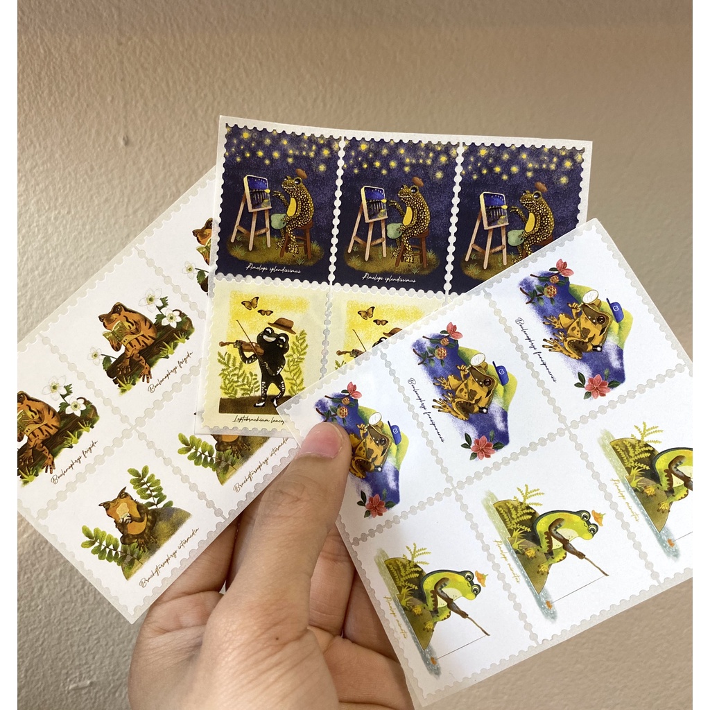 Set 6c tem hình động vật