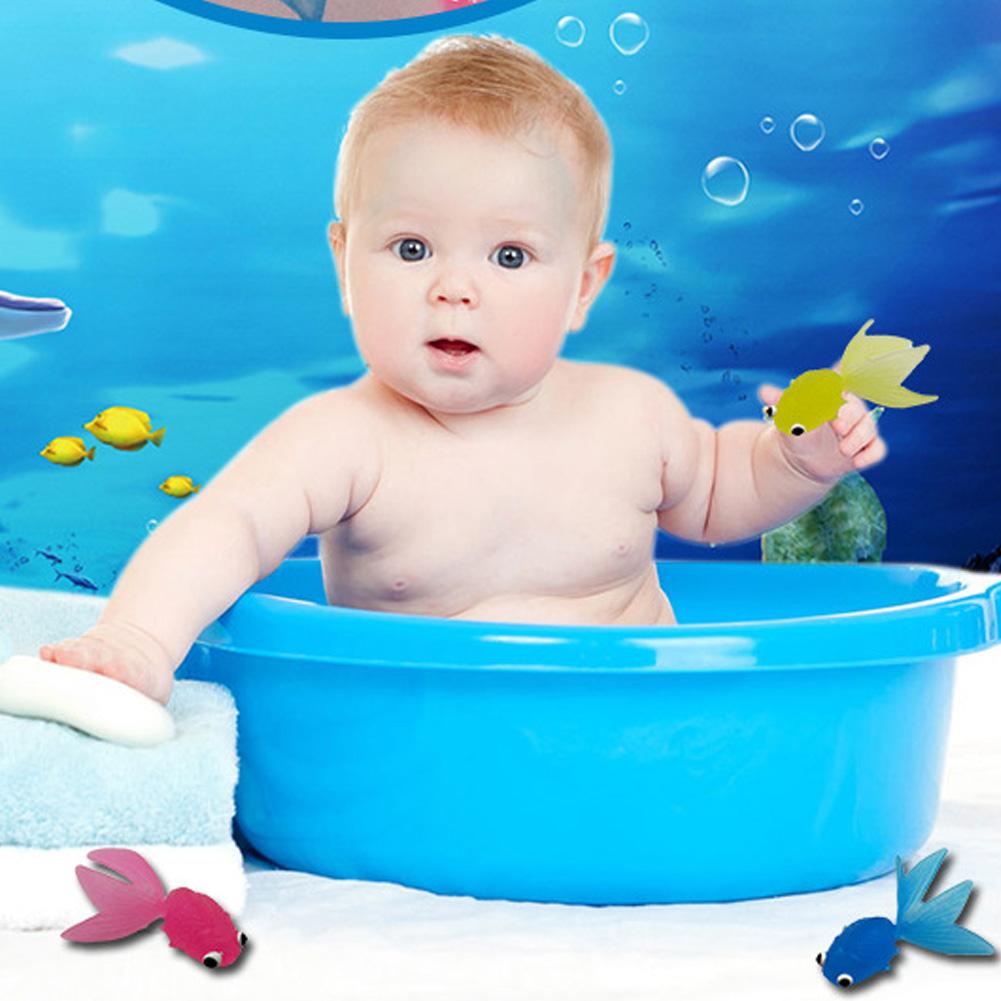 Set 10 Cá Vàng Cao Su Mềm Đồ Chơi Cho Bé Chơi Khi Tắm