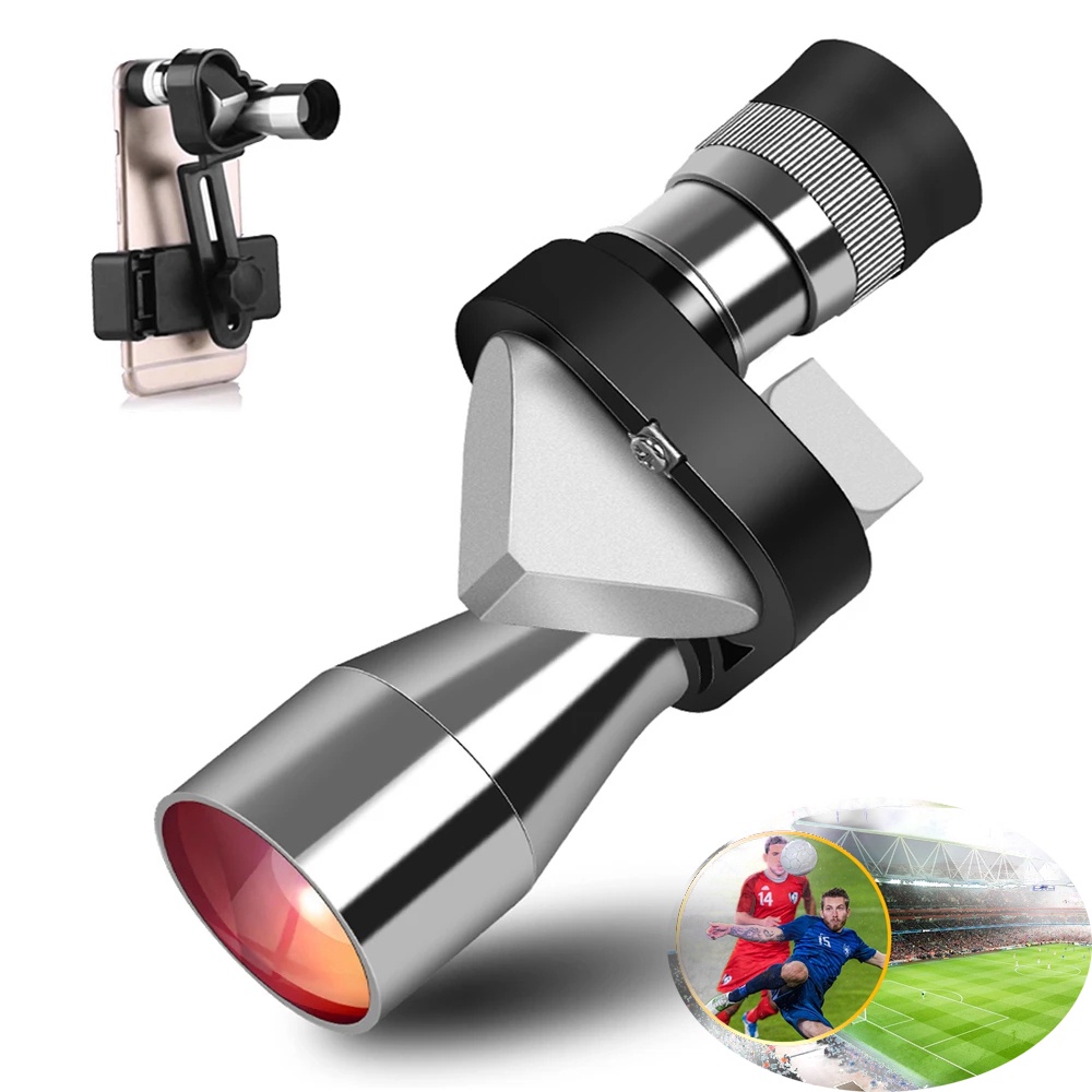 1 Bộ Ống Nhòm Một Mắt 8x 20 HD Mini Bằng Kim Loại Có Kẹp / Zoom Kèm Dây Đeo Tiện Dụng