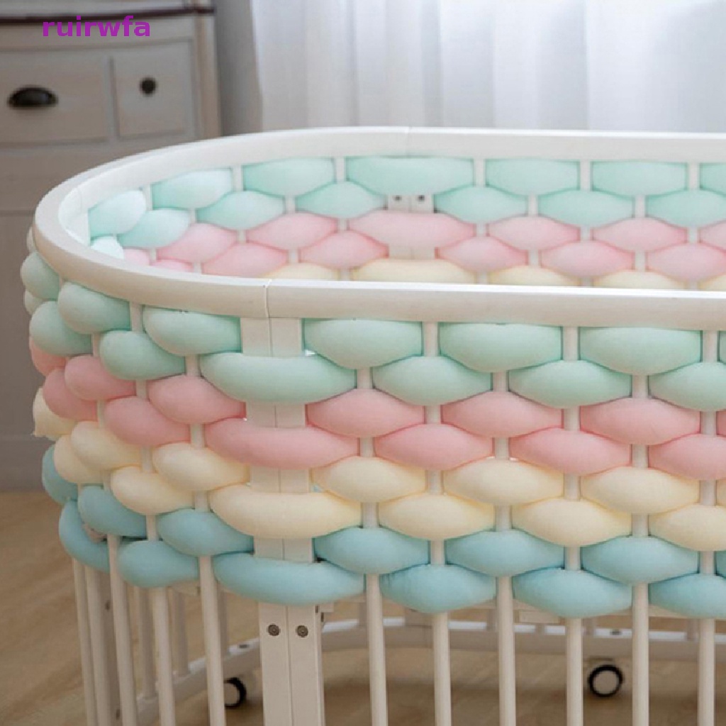 Đệm Bảo Vệ Vết Thương Em Bé ruirwfa Với Dây Bện Thắt Nút Đệm Gối Cho Trẻ Sơ Sinh Mới