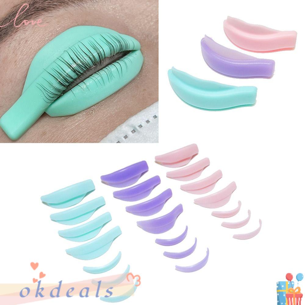 Bộ 7 Cặp Đệm Silicone Hỗ Trợ Nối Mi Tạo Hiệu Ứng 3D