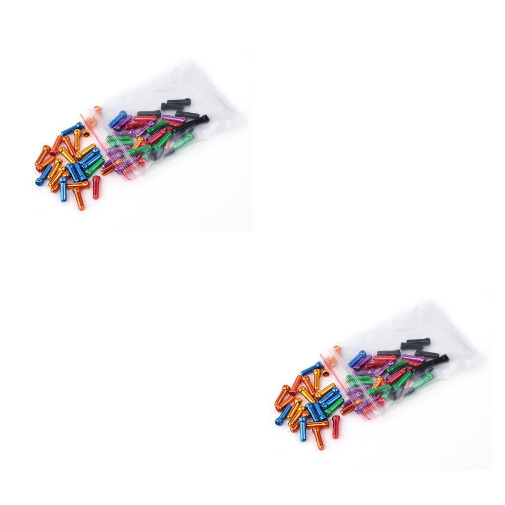 Nắp Đậy Dây Phanh Đuôi Xe Đạp Leo Núi Bằng Hợp Kim Nhôm Màu Xanh Dương 1 / 2 / 3 / 5