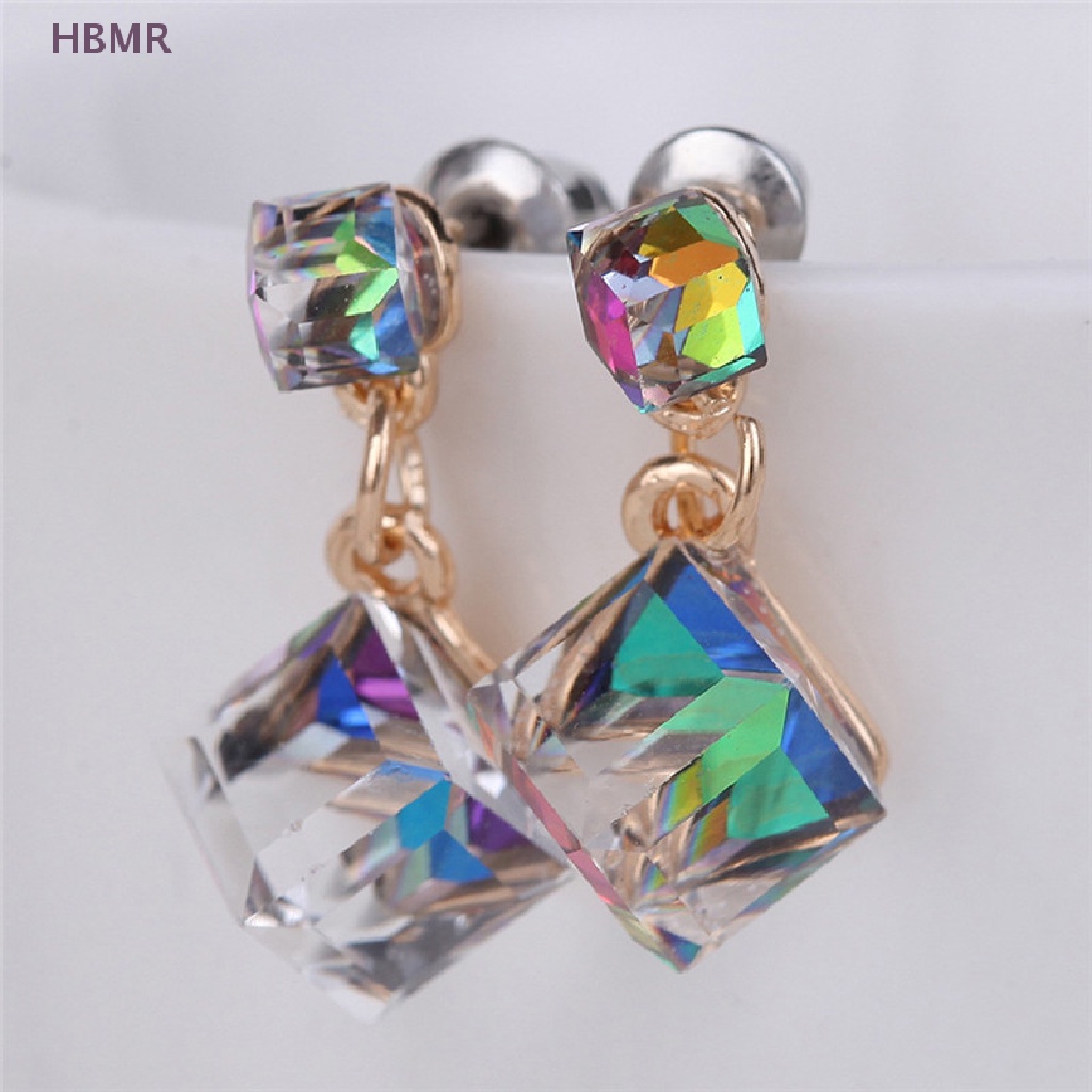 Khuyên Tai Đính Đá zircon Pha Lê Cho Cô Dâu