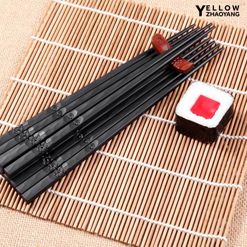 1 Đôi Đũa Hợp Kim NY-1 Phong Cách Nhật Bản Chống Trượt