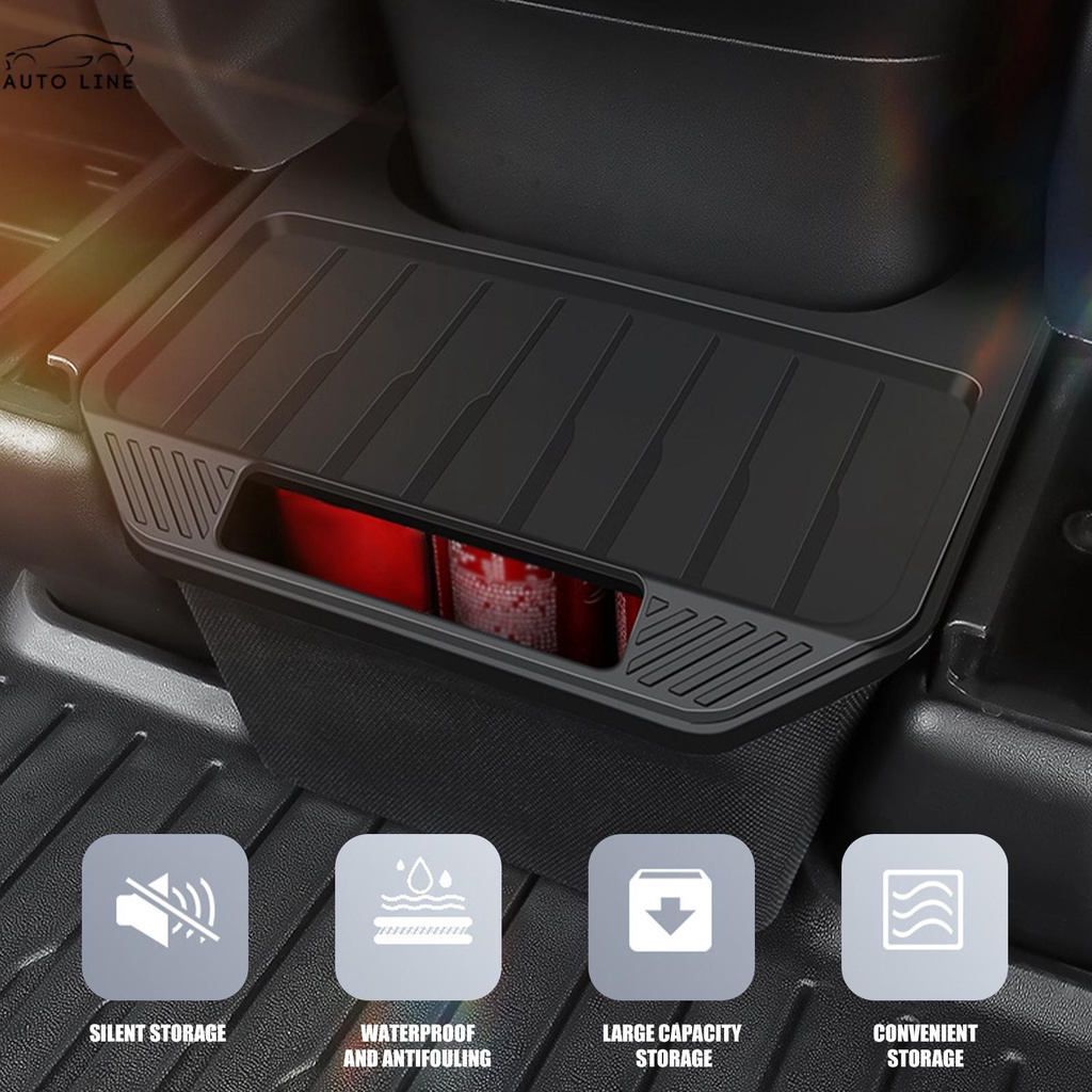 Hộp Đựng Đồ Ẩn Chống Thấm Nước Gắn Ghế Sau Xe Hơi Tesla Model Y 2020-2023 SHOPCYC5145