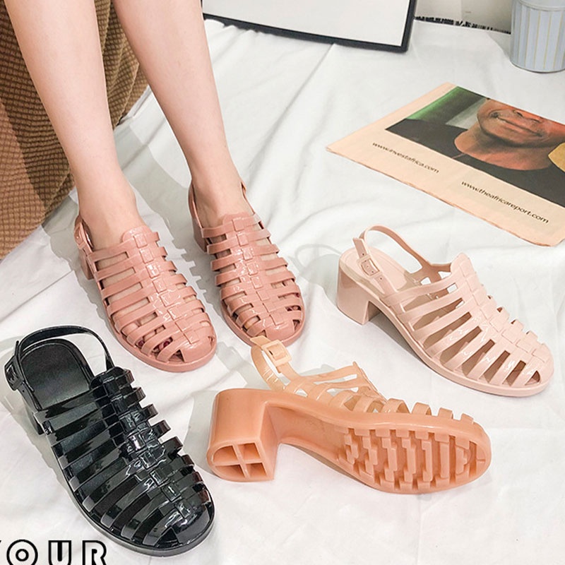 Xăng đan RENBEN đế bằng có đệm khí cao cấp cho nữ