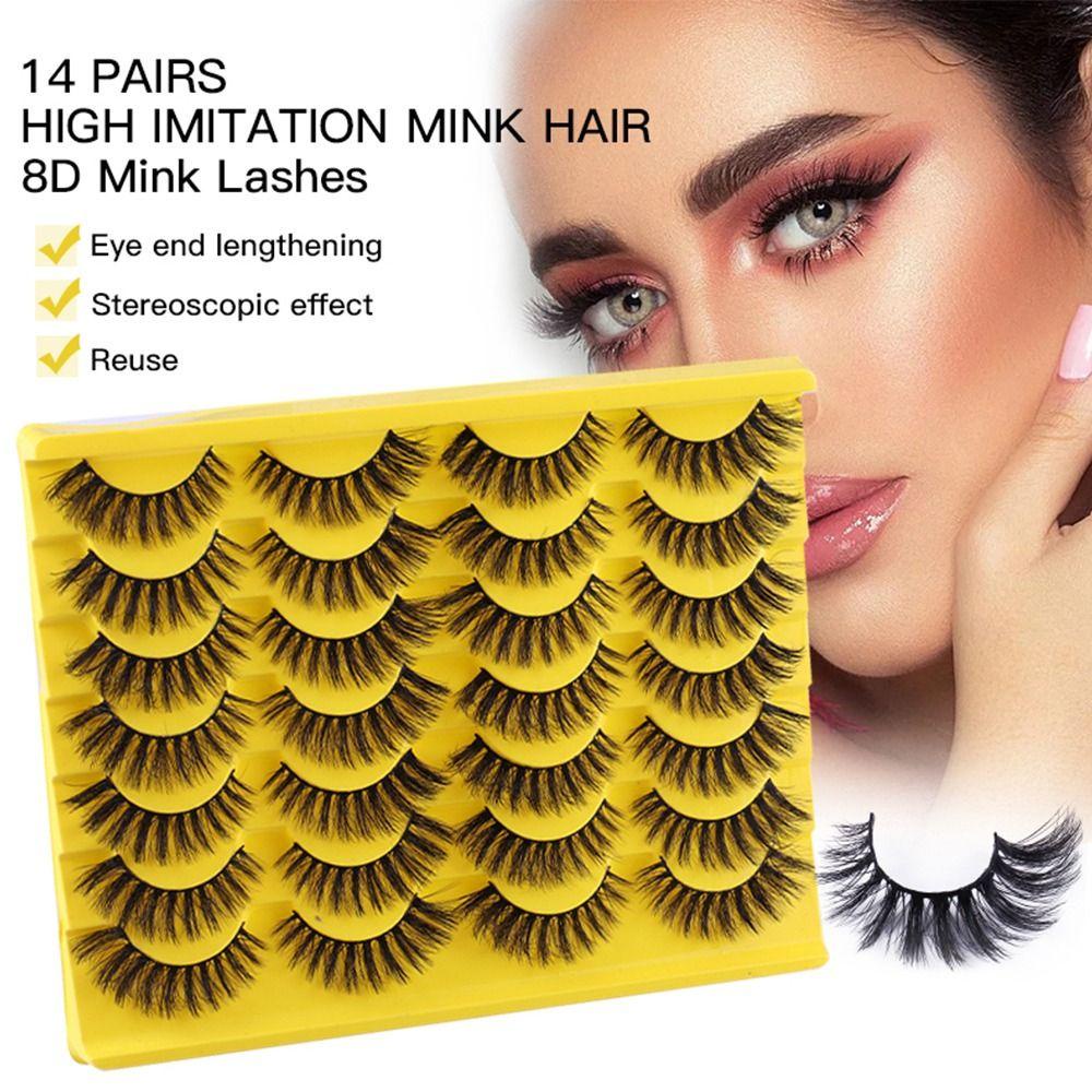 MOILYVN Lông Mi Giả 8D Trang Điểm Chuyên Nghiệp