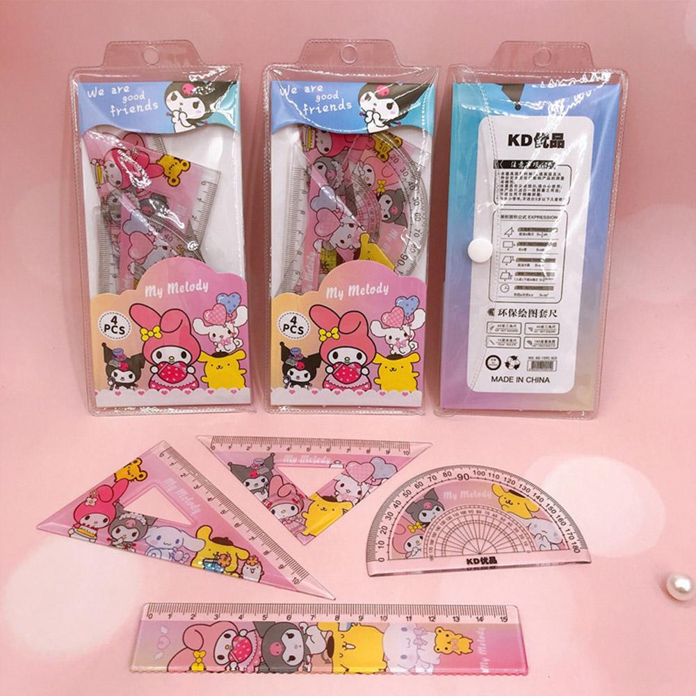 Bộ Thước Kẻ Hoạt Hình Sáng Tạo Cho Học Sinh R8Y4