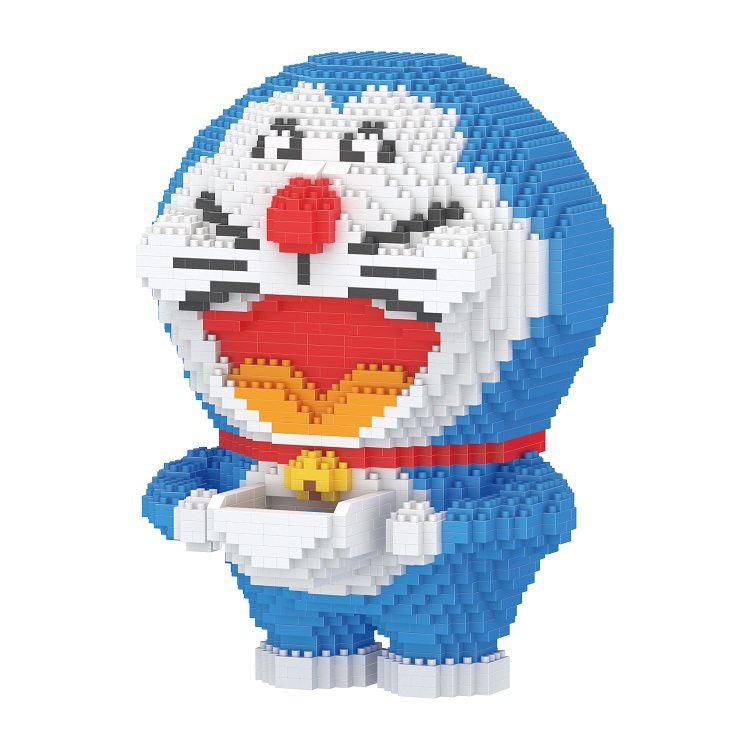 Bộ Đồ Chơi Lắp Ráp Hình Mèo Máy Doraemon 19cm