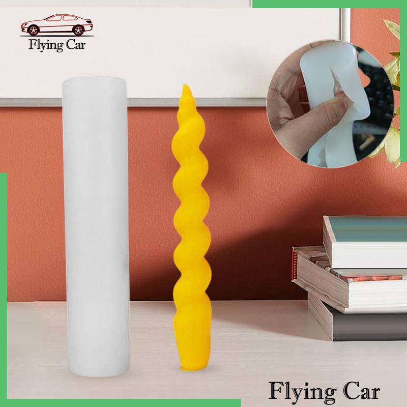 Khuôn Silicone Tạo Hình Xoắn Ốc Làm Nến / Xà Phòng 2 Ngăn