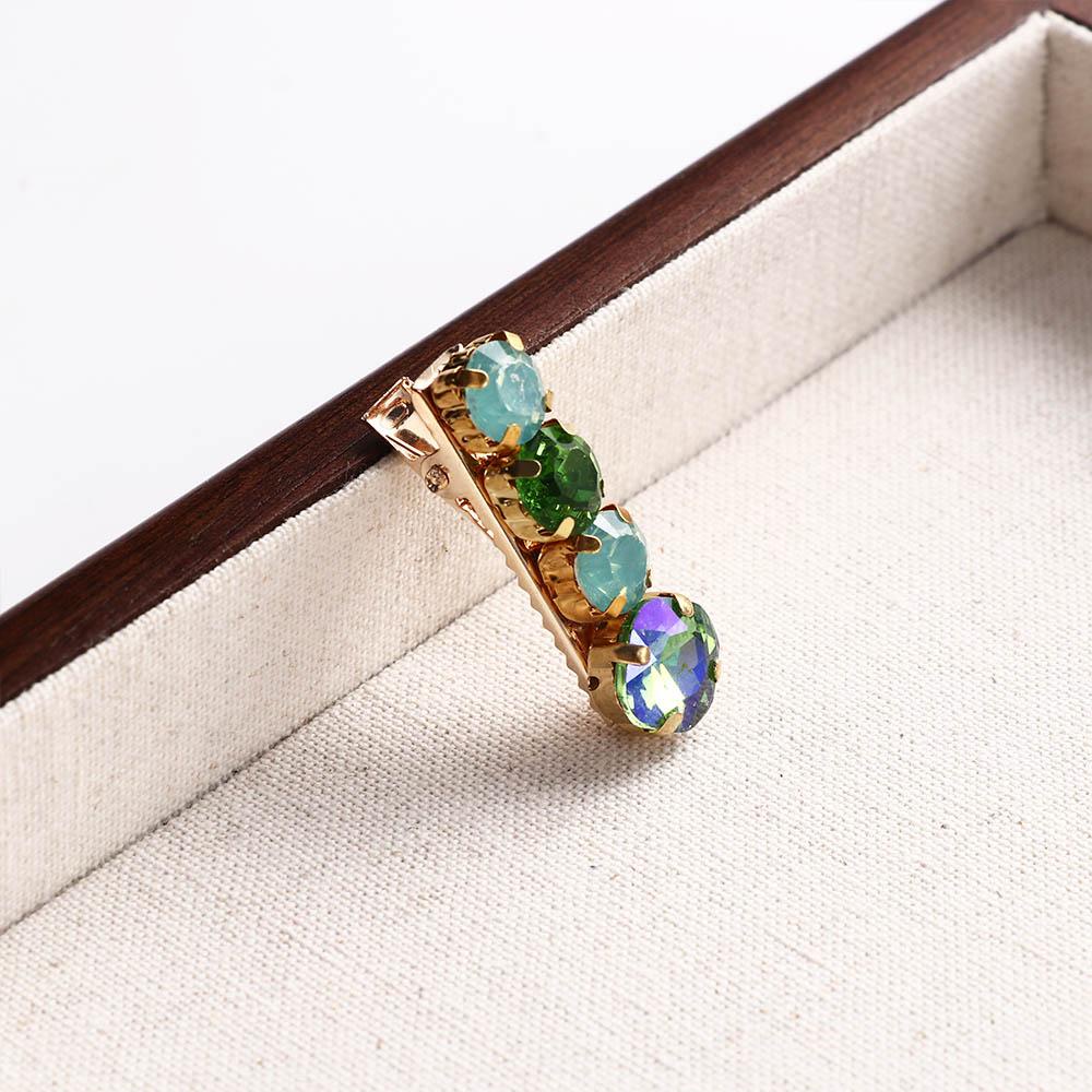 LOMBARD Kẹp Tóc Mỏ Vịt Đính Đá Nhiều Màu Dễ Thương Sáng Tạo Phong Cách Hàn Quốc