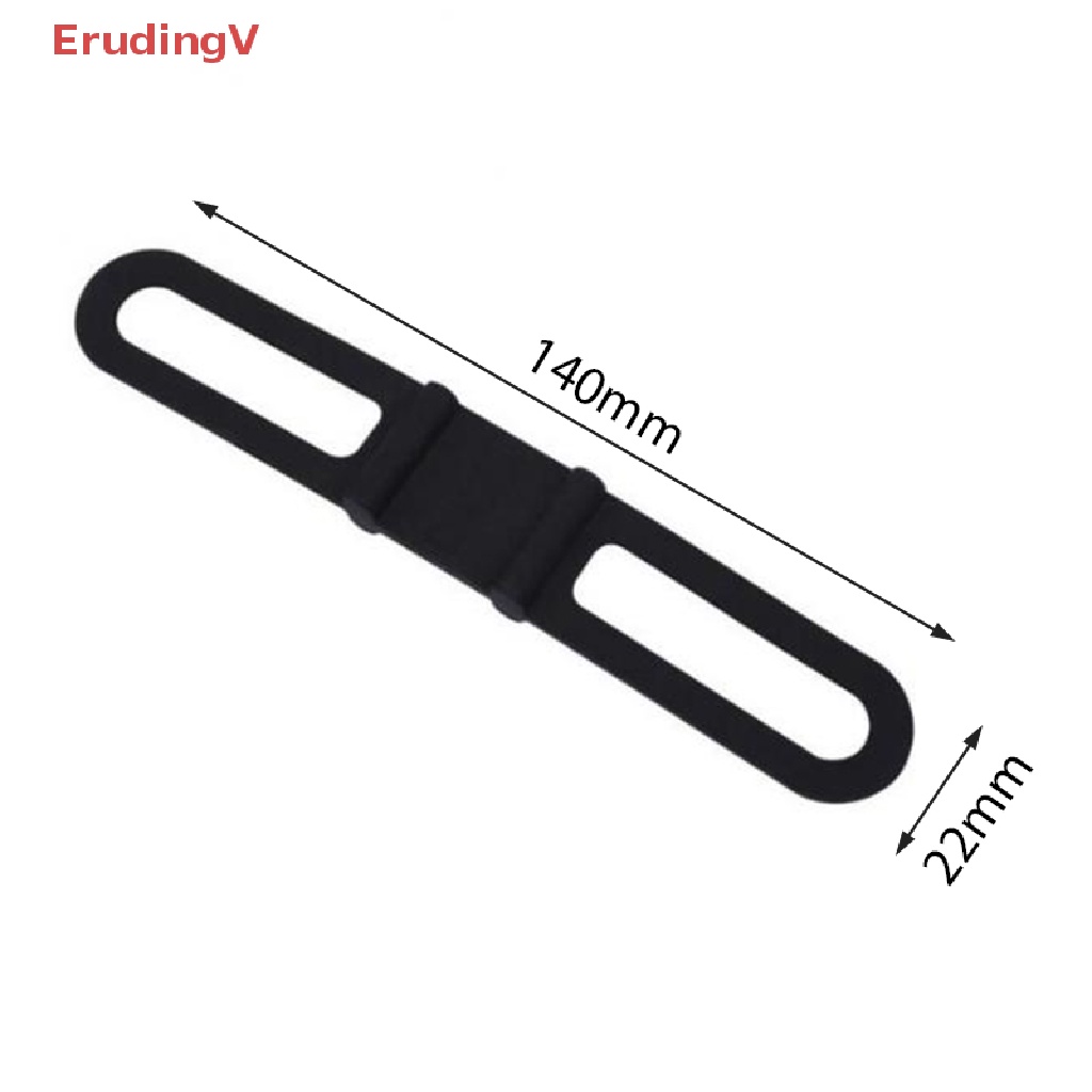 [ErudingV] Dây Buộc Đèn Bằng Silicon Cho Xe Đạp