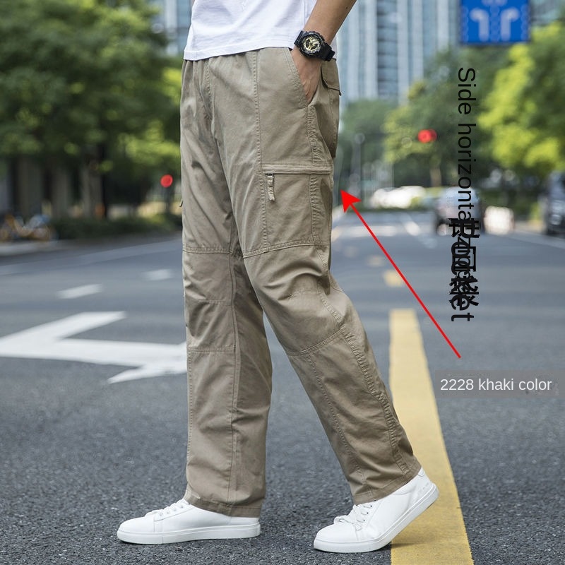 Quần Thể Thao Cotton Nguyên Chất Mỏng Dáng Rộng Có Dây Kéo  Thường Ngày